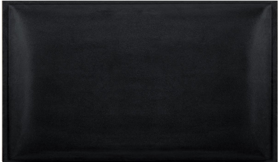 Pannello 3D in velluto idrorepellente 30 x 60 cm colore Nero