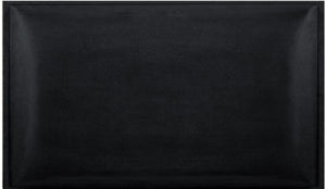 Pannello 3D in velluto idrorepellente 30 x 60 cm colore Nero