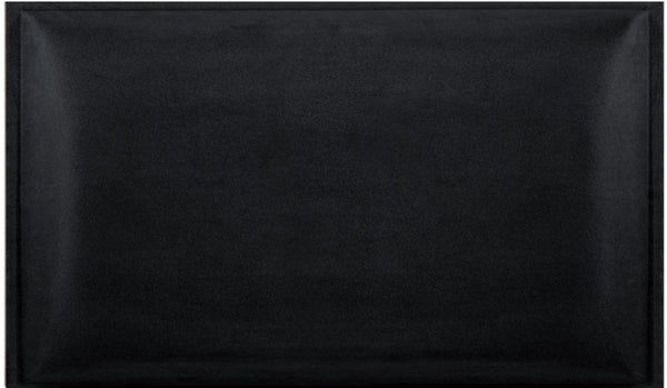 Pannello 3D in velluto idrorepellente 30 x 60 cm colore Nero