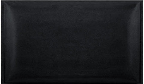 Pannello 3D in velluto idrorepellente 30 x 60 cm colore Nero