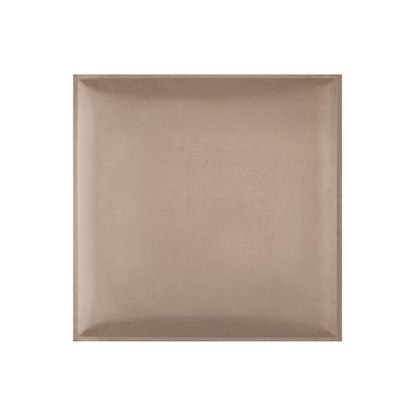 Pannello 3D in velluto idrorepellente 30 x 30 cm colore Beige