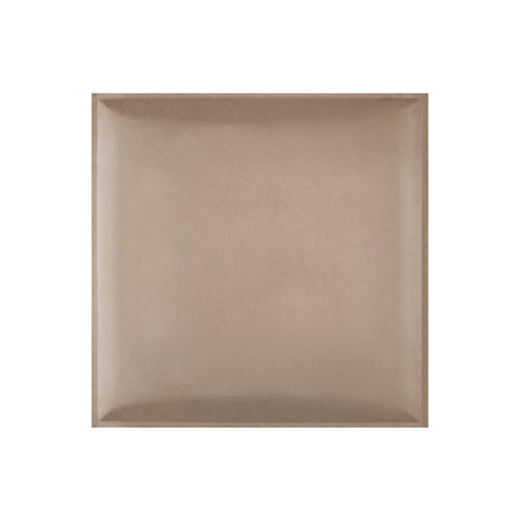 Pannello 3D in velluto idrorepellente 30 x 30 cm colore Beige
