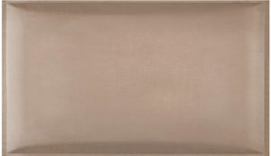 Pannello 3D in velluto idrorepellente 30 x 60 cm colore Beige