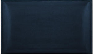 Pannello 3D in velluto idrorepellente 30 x 60 cm colore Blu