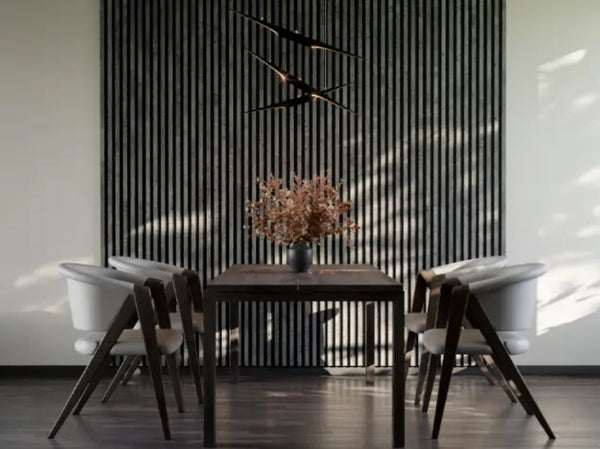 Listelli Silence in MDF Grigio Chicago mis. 270 cm x 30 cm