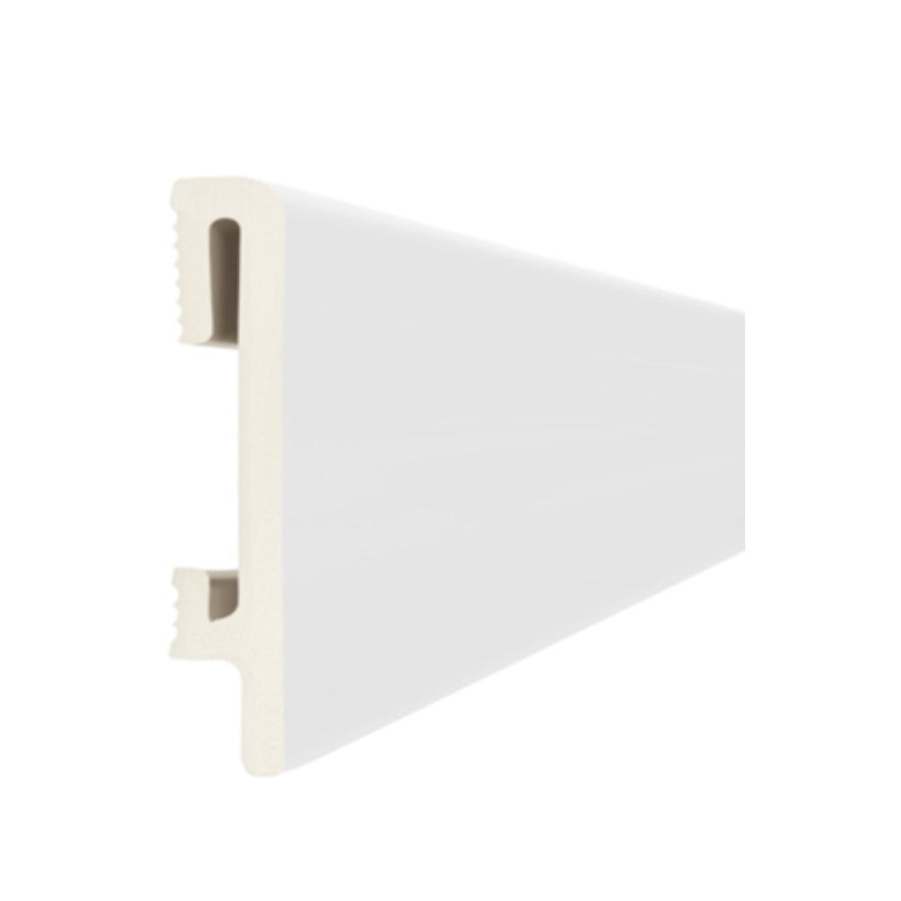 Battiscopa in SPC PF080W misura 8x1,5x240 cm White