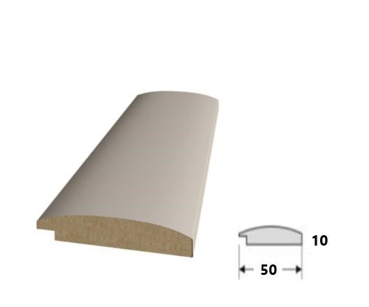 Profilo per Doga Onda Maxi in MDF Deluxe Tortora mis. 50 x 10 x 2750 mm OFFERTISSIMA!