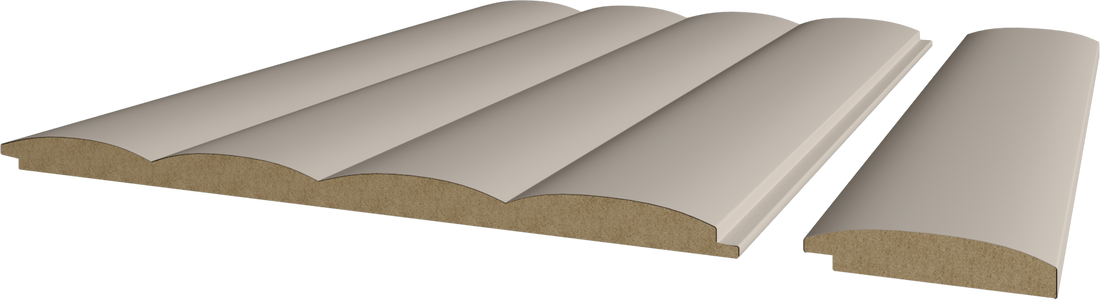 Profilo per Doga Onda Maxi in MDF Deluxe Tortora mis. 50 x 10 x 2750 mm OFFERTISSIMA!