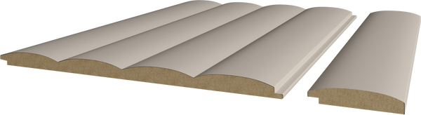 Profilo per Doga Onda Maxi in MDF Deluxe Tortora mis. 50 x 10 x 2750 mm OFFERTISSIMA!