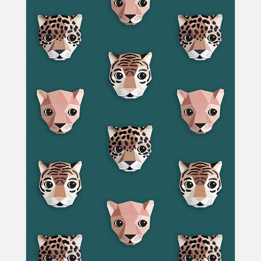 Carta da Parati Studio Ditte Panthera Wallpaper Green