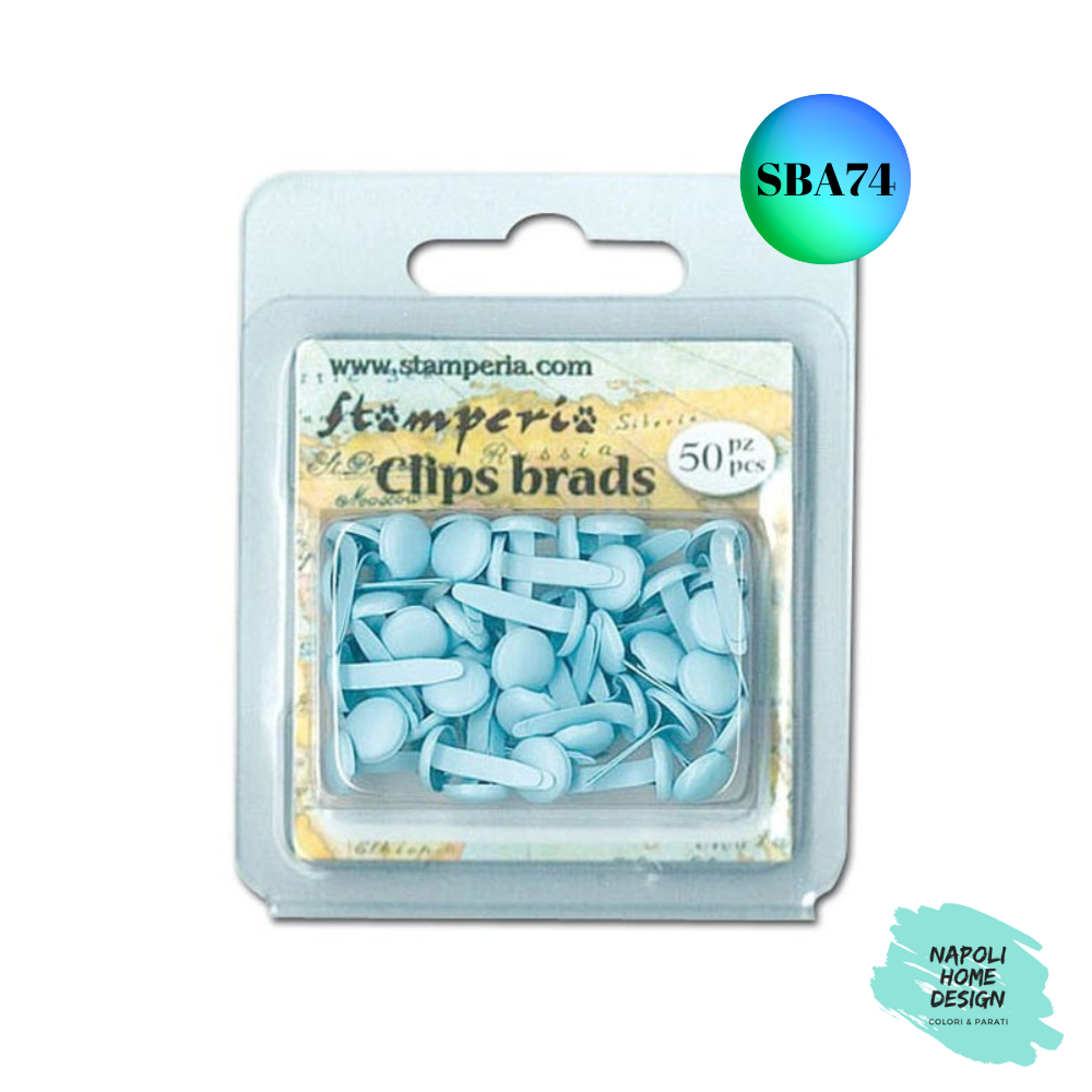 Clips Brads Azzurri Stamperia OUTLET