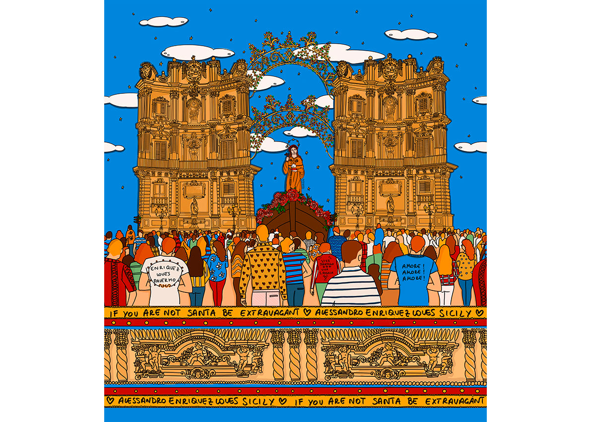 Pannello di Carta da Parati EnriquezLand Alessandro Enriquez SANTA ROSALIA