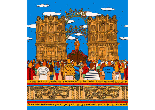 Pannello di Carta da Parati EnriquezLand Alessandro Enriquez SANTA ROSALIA
