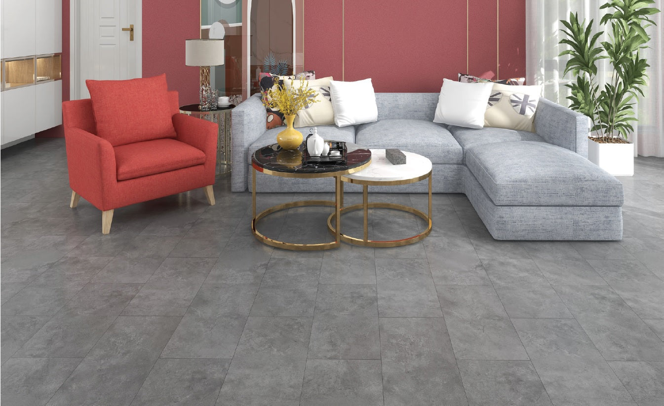 Piastrella SPC Euroclup Effetto Pietra Cemento