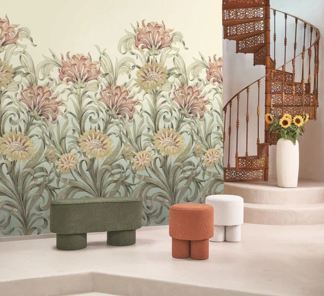 Carta da Parati Heritage THE FLOWER BALLET Casadeco Wallpaper