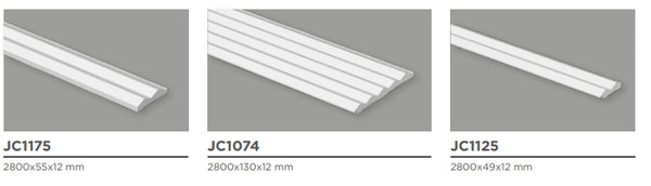 DOGA in polimero Ard Italia JC1074 misura 2800x12x130 mm modello TRIANGLE