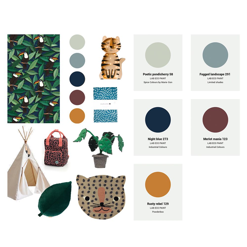 Carta da Parati Studio Ditte Toucan Wallpaper