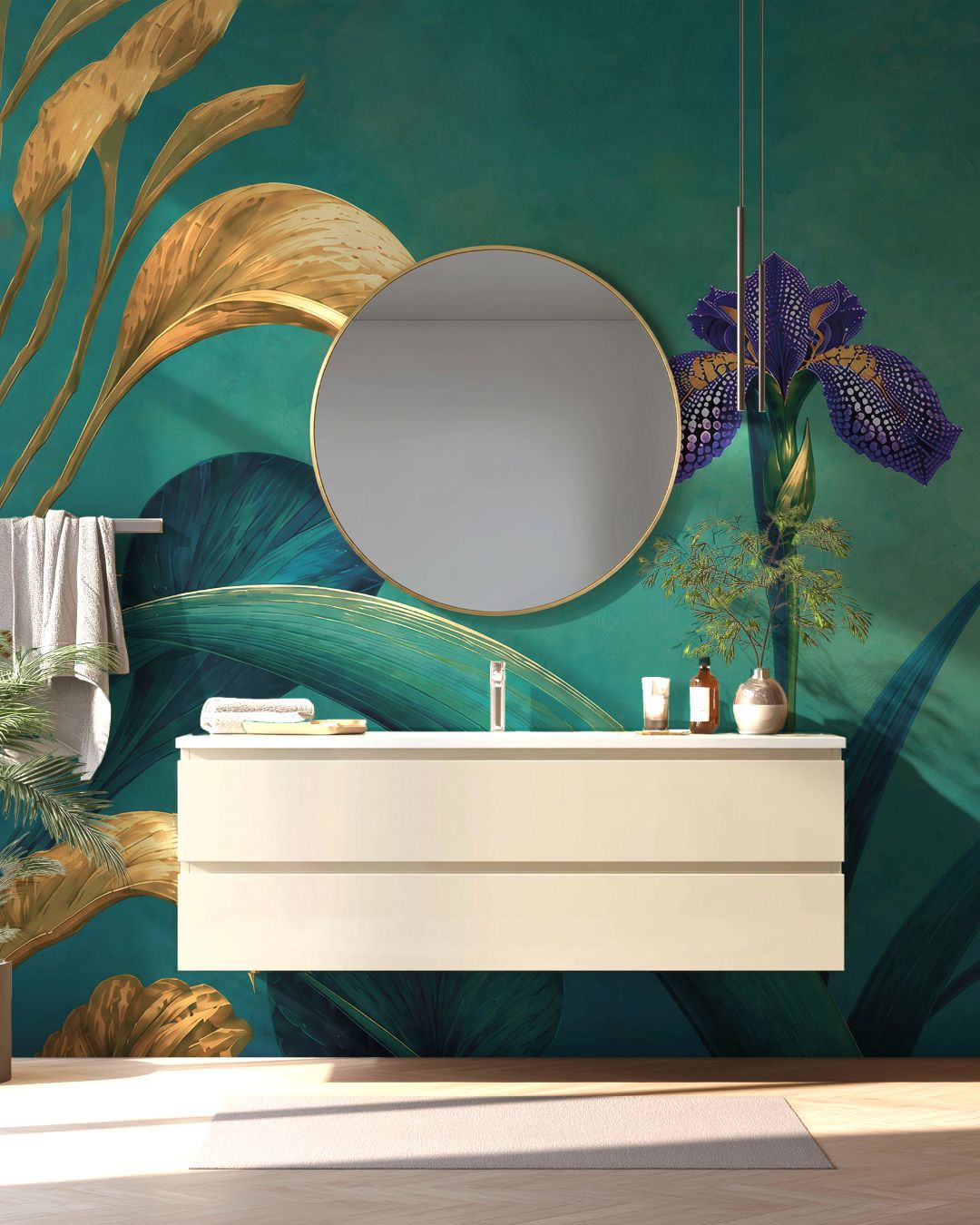 Carta da Parati al MQ Violet Mirage Rimura Italian Design