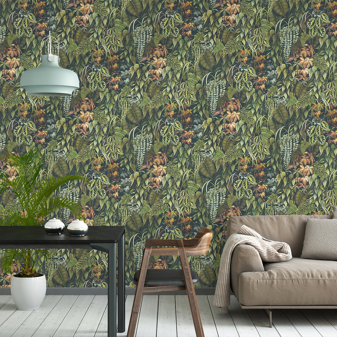 Carta da parati Osborne &amp; Little Green Wall W7687-02