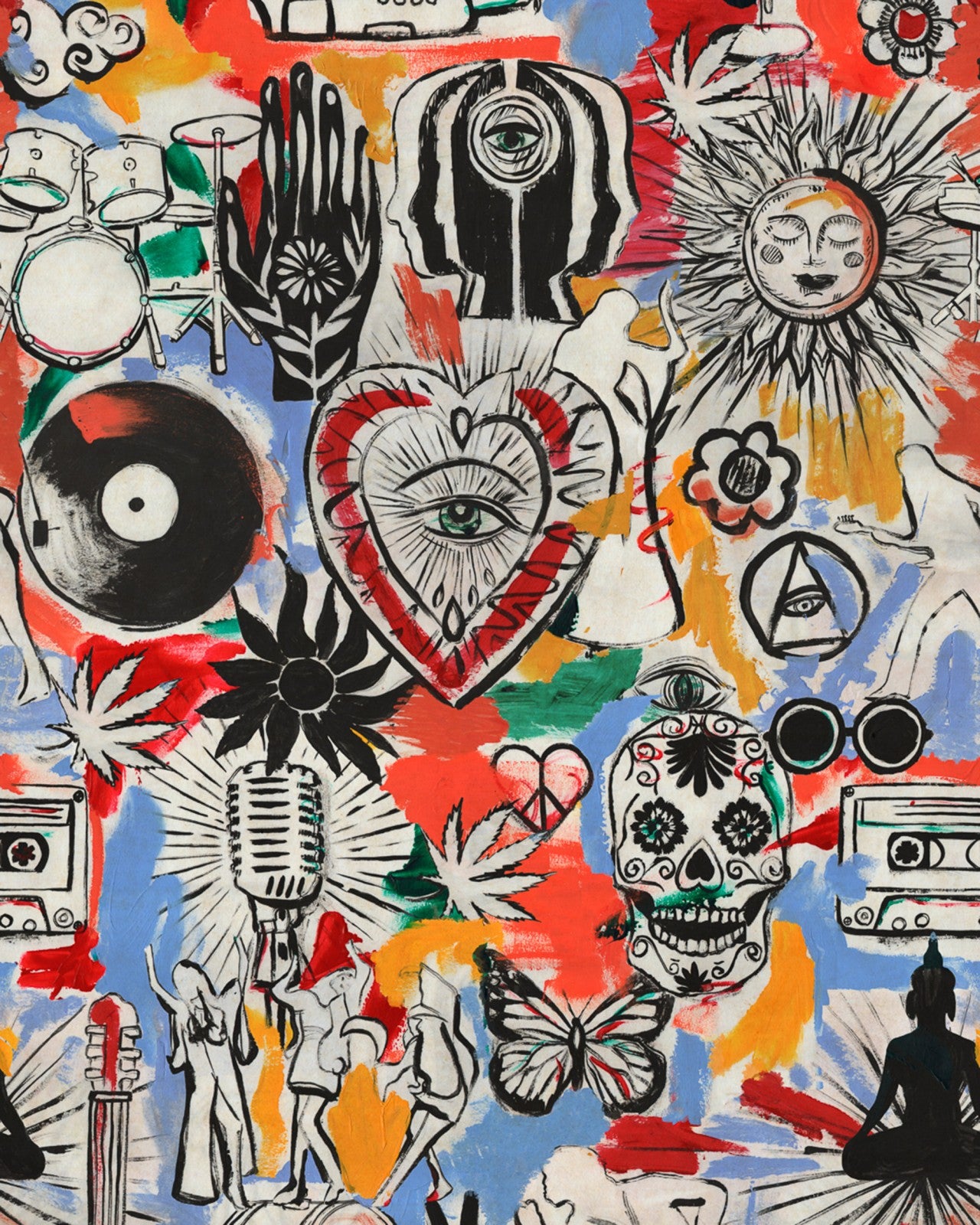 Carta da Parati Woodstock '69  Mind The Gap Wallpaper FESTIVAL MEMORIES