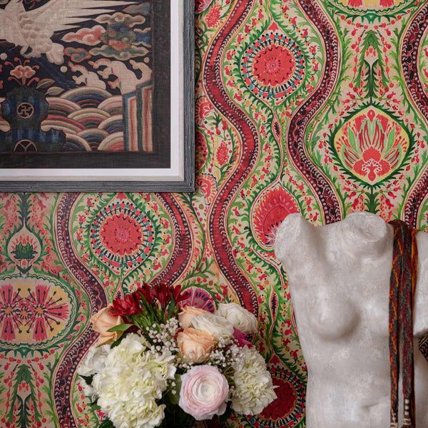 Carta da Parati Woodstock '69  Mind The Gap Wallpaper HIPPIE PAISLEY