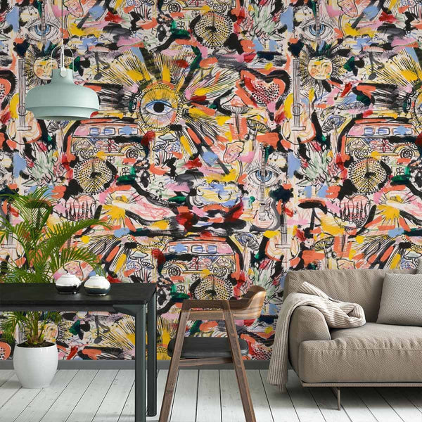 Carta da Parati Woodstock '69  Mind The Gap Wallpaper SUMMER OF '69
