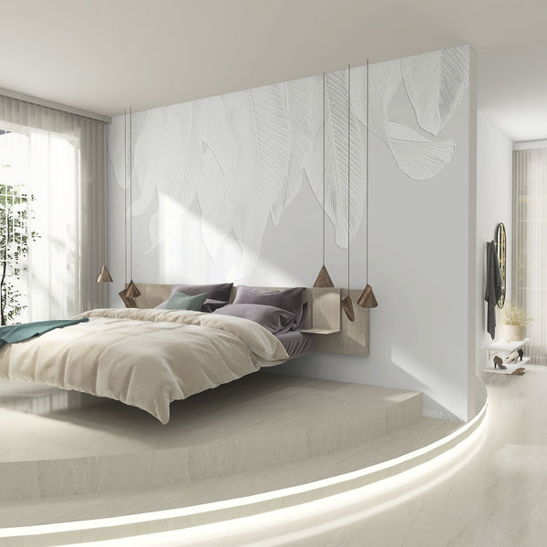 Carta da Parati al MQ White Cascade Rimura Italian Design