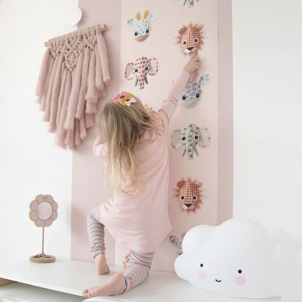 Carta da Parati Studio Ditte Wild Animals Wallpaper Pink