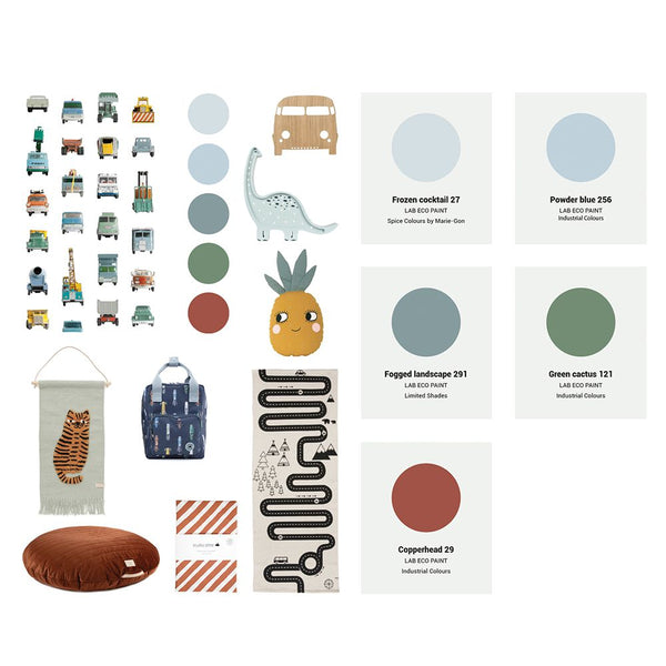 Carta da Parati Studio Ditte Work Vehicles Wallpaper