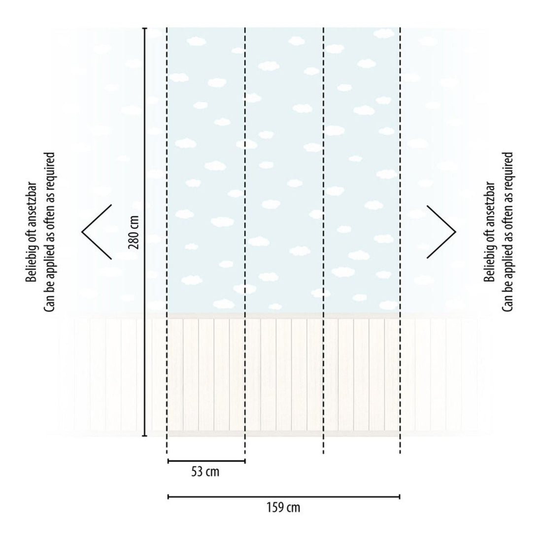Carta da Parati Boiserie misura 1,59 mt. x 2,80 mt. UNICO 2024