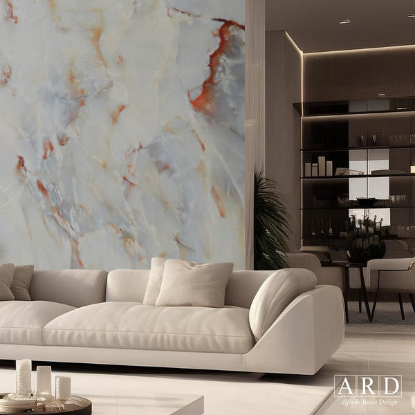 Pannello in PVC effetto marmo Ard Italia misura 1220x2440x4 mm AMALFI