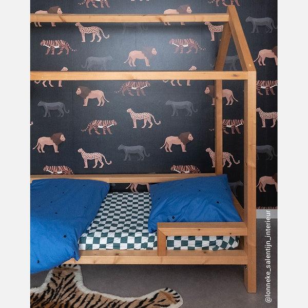 Carta da Parati Studio Ditte Big Cats Wallpaper Dark