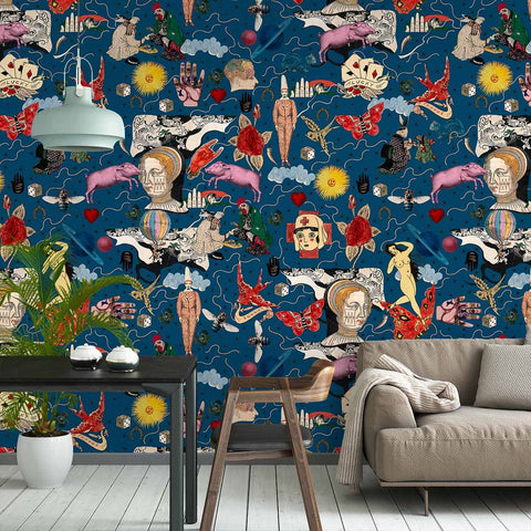 Carta da Parati Woodstock '69  Mind The Gap Wallpaper ILLUSIONARY DAYTIME