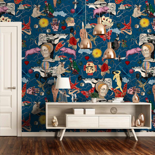 Carta da Parati Woodstock '69  Mind The Gap Wallpaper ILLUSIONARY DAYTIME
