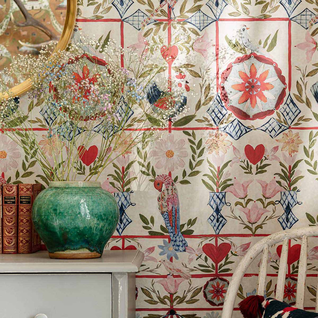 Carta da Parati Tyrol Apres-Ski Mind The Gap Wallpaper THE BIRD HOUSE