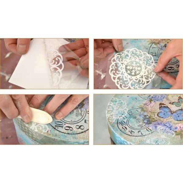 Decotransfer Rub-on A5 Doilies by Stamperia. OUTLET