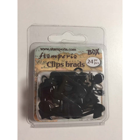 Clips Brads Note Musicali Nero Stamperia OUTLET