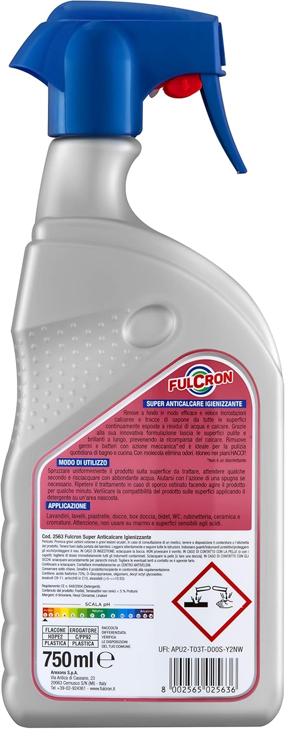 Fulcron Super Anticalcare Igienizzante 750 ml.