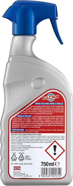 Fulcron Super Pulitore Forni Griglie e BBQ 750 ml.