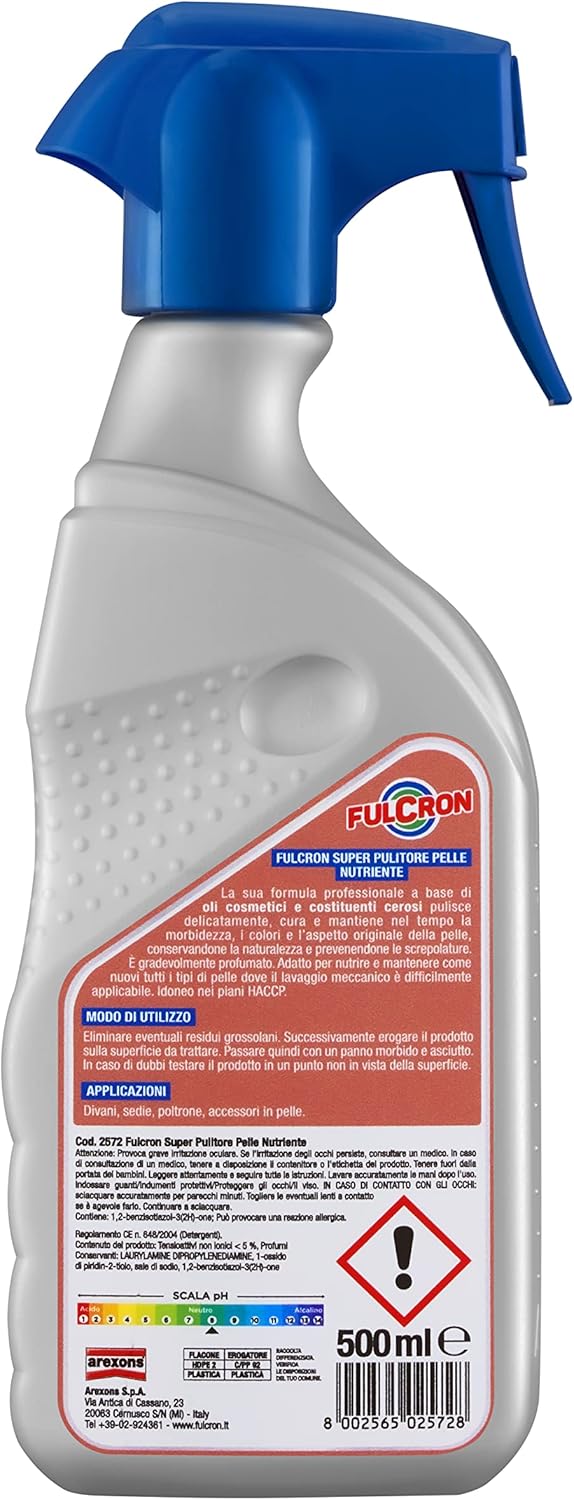 Fulcron Super Pulitore Pelle Nutriente 500 ml.