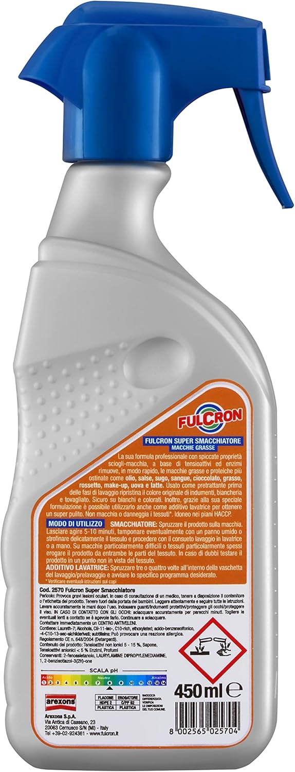 Fulcron Super Smacchiatore Macchie Grasse 450 ml.
