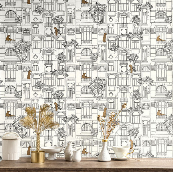 Carta da Parati Golden Age Casadeco Wallpaper cod. 103780973