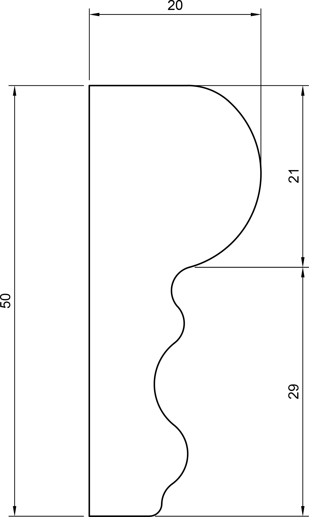 Cornice in polimero Ard Italia JC233 misura 2000x50x20 mm