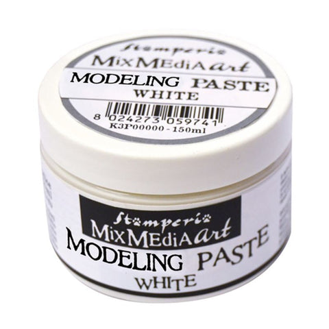 Mix Media Art Modeling Paste White 150 ml Stamperia - OUTLET
