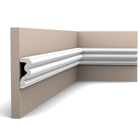 Cornice in poliuretano Orac Decor P4025 AUTOIRE misura L 200 x 8,3 cm x 3,4 cm Purotouch®