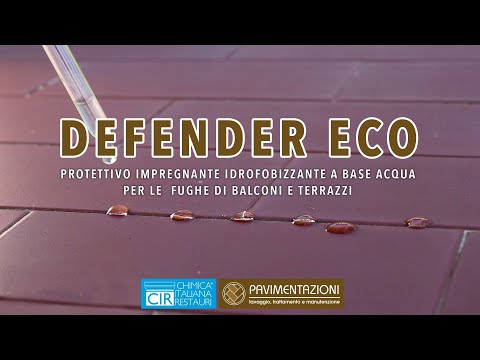 Defender Eco - Impregnante idrofobizzante a base acqua per il trattamento delle fughe di terrazze e balconi
