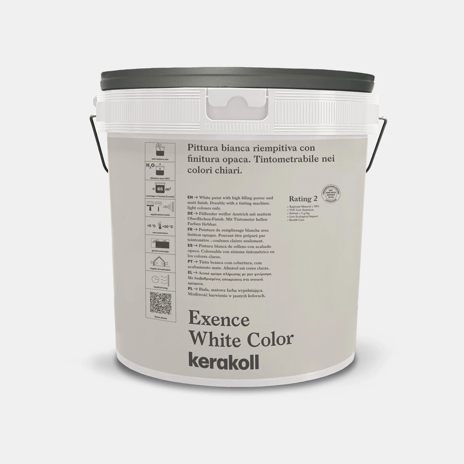 Pittura Exence White Color 4 lt. - Kerakoll