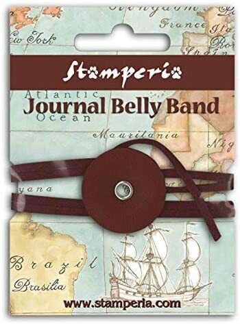 Journal Belly Band Marrone Stamperia OUTLET