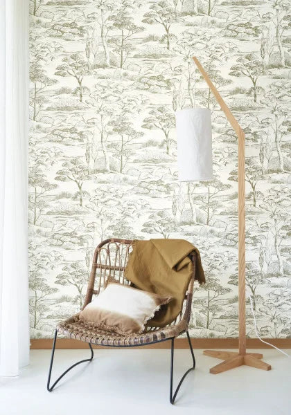Carta da Parati Sentier Des Dunes cod. 200936400 Casadeco Wallpaper