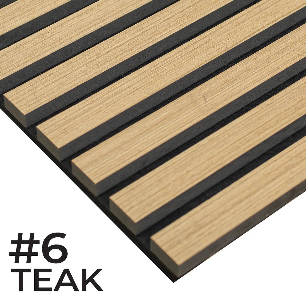 Pannelli acustici fonoassorbenti Teak